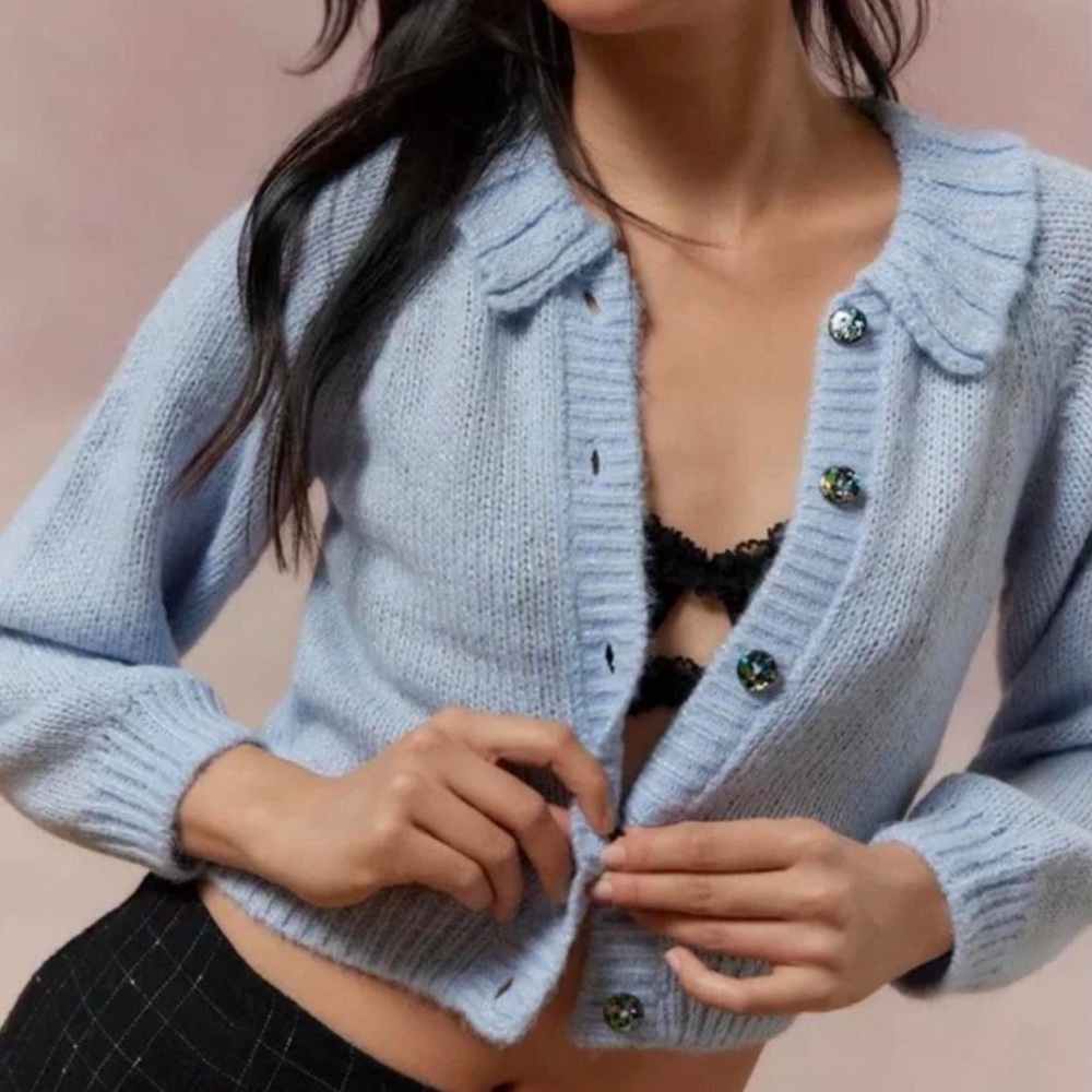Kimchi Blue Sparkle Knit Cardigan